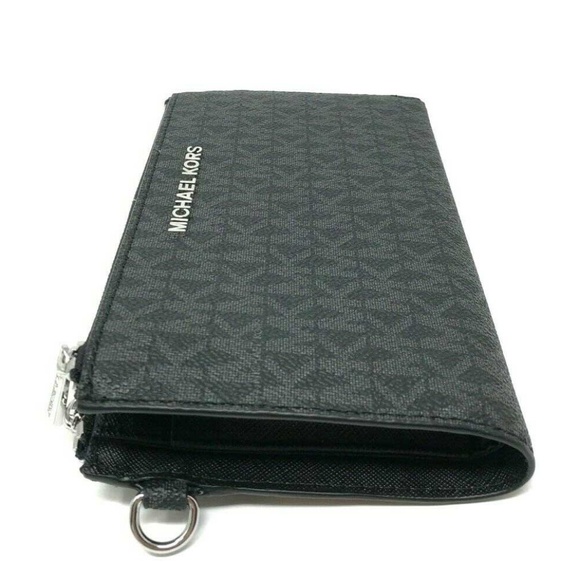 Michael Kors MK Jet Set Travel Double Zip Wallet - Picture 4 of 8